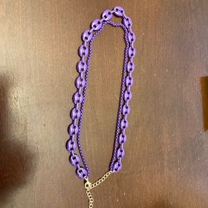 Double enamel necklace